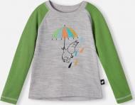 Лонгслив унисекс Reima Moomin Tindra р.80 серый 5200022A-9150