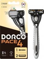 Бритва DORCO PACE4 з 2 картриджами 1 шт.