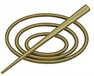 Заколка Овал 85х85 мм антик темний В0002-6 MISLT