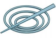 Заколка Овал 85х85 мм синій В0002-10 MISLT