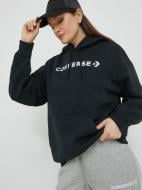 Джемпер Converse OVERSIZED FLEECE HOODIE BLACK 10024372-001 р.S черный
