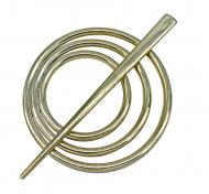 Заколка Коло d90 мм золото глянець В0004-1 MISLT