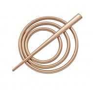 Заколка Коло d90 мм мідь В0004-8 MISLT