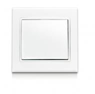 Выключатель одноклавишный Erste Theme без подсветки белый 9209-01,W