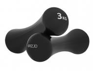 Гантели виниловые 4fizjo 4FJ0193 8-shape 2 x 3 кг (P-5907739312037) черный