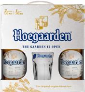 Пиво Hoegaarden White світле нефільтроване 2 шт. по 0,75 л + келих