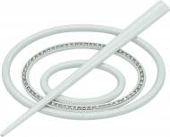 Заколка Овал 2 Еліт 60х100 мм білий В0022-0 MISLT