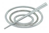 Заколка Овал 2 Еліт 60х100 мм срібло глянець В0022-2 MISLT