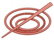 Заколка Овал 2 Еліт 60х100 мм червоний В0022-11 MISLT