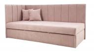 Диван прямой Кедр Виктория L с нишей розовый 1980x900x930 мм