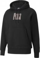 Джемпер Puma Downtown Graphic Hoodie TR 53159401 р. L черный