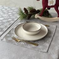 Салфетка Эдельвика Сочельник 510-25/00 36x36 см серый/серебряный