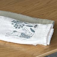 Набор полотенец Зайка 2 шт. 476-25/00 40x60 см Эдельвика белый/серый