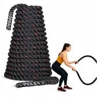 Канат для кросфіту 4fizjo Battle Rope 15 м тренувальний Black (P-5907739312266)
