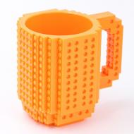 Чашка-конструктор SUNROZ в стилі іграшки 350 мл Оранжевий (SUN3780)