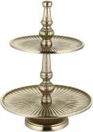 Блюдо Inari Marvella двухэтажное 23х34 см золотой