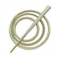 Заколка Коло 2 Еліт d90 мм золото глянець В0024-1 MISLT