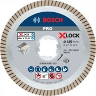 Диск алмазный отрезной Bosch X-Lock Best for Ceramic Extraclean Turbo 125x1,4x22,23 2608615132