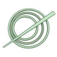 Заколка Коло 2 Еліт d90 мм зелений В0024-9 MISLT