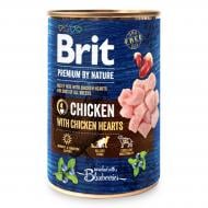 Консерва Brit Premium для собак з куркою та курячими сердечками 400 г