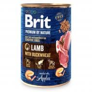 Консерва для всех пород Brit Premium для собак с ягнятиной и гречкой, ж/б, 400 г 400 г