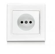 Розетка без заземления Erste Theme IP20 белый 9209-46,W