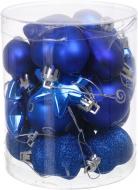 Набор елочных шаров и декораций Завиток голубой d40 мм 20 шт./уп.