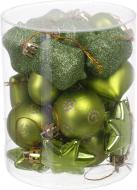 Набор елочных шаров и декораций Завиток зеленый d40 мм 20 шт./уп.