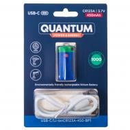 Аккумулятор Quantum USB Li-ion CR123A CR123A 1 шт. (USB-C/Li-ionCR123A-450-BP)