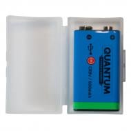 Акумулятор Quantum USB Li-ion CR9V 600mAh крона 1 шт. (USB-C/Li-ionCR9V-600-PB2)