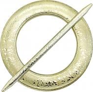 Декор Круг d150 мм мокрое серебро С001-2а MISLT