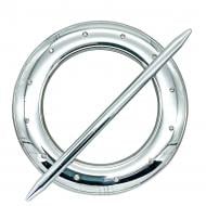 Декор Круг со стразами d150 мм серебро глянец С002-2 MISLT