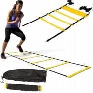 Сходи координаційні 4fizjo Agility Ladder 8 м (P-5907739312297) 4FJ0239 чорно-жовтий