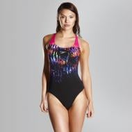 Купальник Speedo Solar Fizz Placement Digital Powerback 806187B830 р.32 чорний