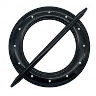 Декор Коло зі стразами d150 мм чорний С002-12а MISLT