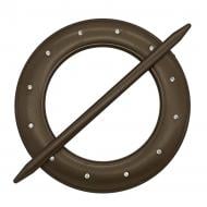 Декор Коло зі стразами d150 мм коричневий С002-14 MISLT