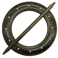 Декор Круг со стразами d150 мм старое золото С002-15 MISLT