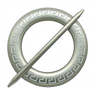 Декор Круг Афины d150 мм сатин С003-7 MISLT