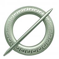 Декор Круг Афины d150 мм зеленый С003-9 MISLT