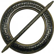 Декор Коло Афіни d150 мм старе золото С003-15 MISLT