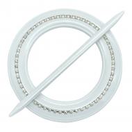 Декор Круг Элит d150 мм белый С004-0 MISLT