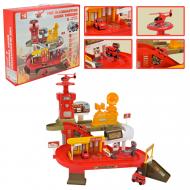 Паркинг Shantou Пожарная станция с машинками и вертолетом ZX-024A