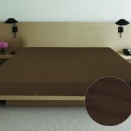 Простынь сатин 180x215 см шоколадный Ярослав