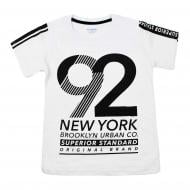 Футболка для хлопчика Maccaboy 9093 з цифрою 92 р.128 білий