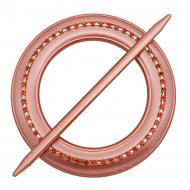 Декор Коло Еліт d150 мм червоний С004-11 MISLT