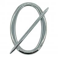 Декор Овал 180х125 мм серебро глянец D0001-2 MISLT