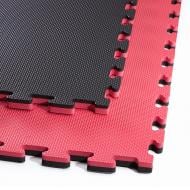 Килимок 4fizjo 100x100x2 см Mat Puzzle EVA Black/Red (P-5907739310637) чорний/червоний