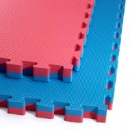 Килимок 4fizjo 100x100x4 см Mat Puzzle EVA Blue/Red (P-5907739310668) червоний/синій