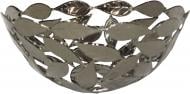 Фруктовница Inari Silver Leaves 33 см высота 6,5 см золотая нержавеющая сталь (MR-23416)
