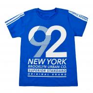 Футболка для хлопчика Maccaboy 9093 з цифрою 92 р.146 блакитний